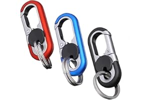 Car Key Chain,Quick Release Keychain,Key Organizer Stainless Steel Keychain And Double Ring Keychain(3 Pcs).