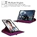 Fintie Rotating Case for Samsung Galaxy Tab A 10.1 - Premium PU Leather 360 Degree Swivel Stand Cover with Auto Sleep/Wake for Galaxy Tab A 10.1 Inch (NO S Pen Version SM-T580/T585/T587) Tablet,Purple