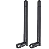 Bingfu Dual Band WiFi 2.4GHz 5GHz 5.8GHz 3dBi MIMO RP-SMA Male Antenna (2-Pack) for WiFi Router Wireless Network Card USB Ada