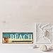 Barnyard Designs 'Beach This Way' Retro Vintage Tin Bar Sign, Decorative Wall Art Signage, Nautical Ocean Beach House Home Décor, 14