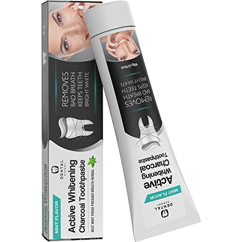 Activated-Charcoal-Teeth-Whitening-Toothpaste-DESTROYS-BAD-BREATH-Best-Natural-Black-Tooth-Paste-Kit-MINT-FLAVOR-Herbal-Decay-Treatment-REMOVES-COFFEE-STAINS-105g-37-Oz
