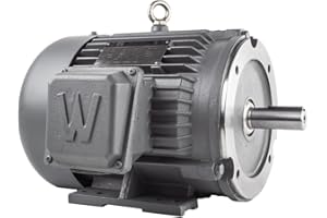 WorldWide Electric Corporation Worldwide Electric T-Frame Motor PEWWE5-18-184TC, GP, TEFC, Rigid-C, 3 PH, 184TC, 6.9 FLA