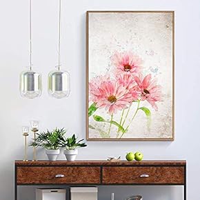 Floating Framed for Living Room Bedroom Vintage Flower...
