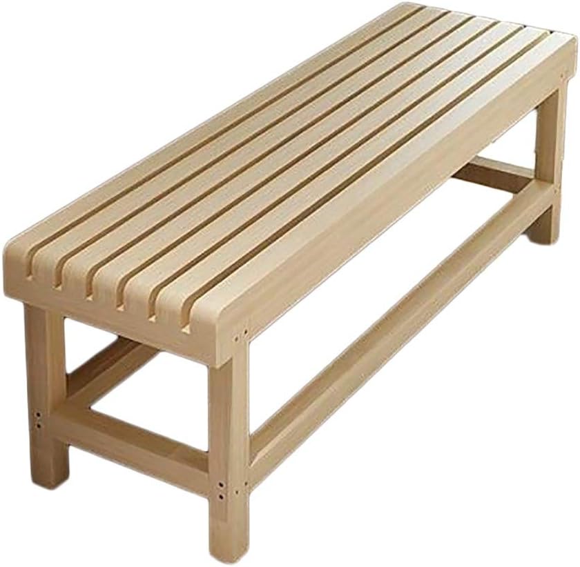 HDHXDS Change Shoe Bench Solid Wood Long Bench, Park Rest Stool Sauna Stool Dressing Room Stool Shoe Rack, for Restaurant Sofa Gym Bedroom Bed End Stool (Size : 90 * 35 * 40cm)