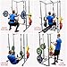 Valor Fitness Power Cage Squat Rack with Lat Pull Down Attachment and Pull Up Bar 2