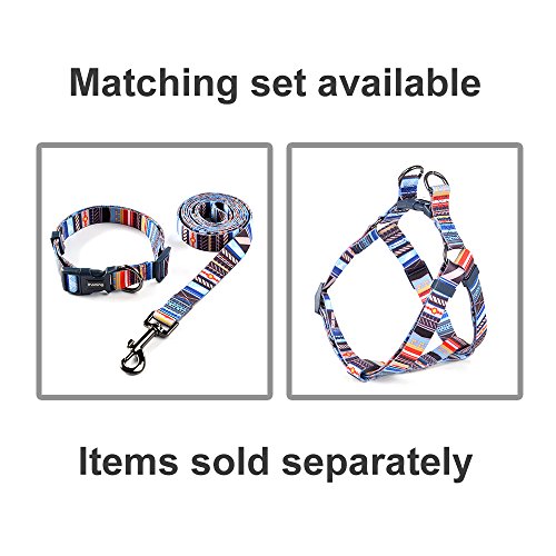 ihoming Pet Collar Leash Set Combo Safety Set for Daily Outdoor Walking Running Training Small Medium Large Dogs Cats