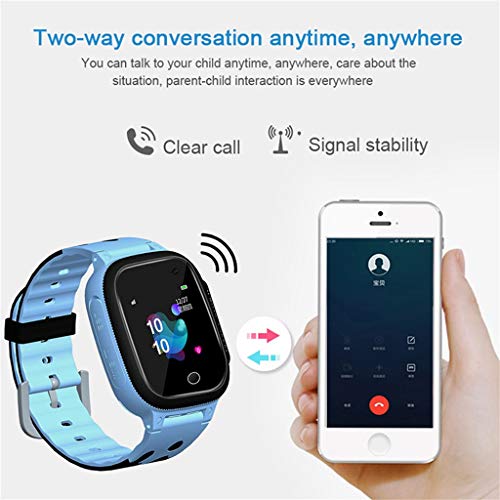 Aobiny Smart Watch for Kids,S16 Kids GPS Tracker Smart Watch Telephone SOS Anti-Lost OLED Display Wristwatch,Toys Video Games Girls Boys (Pink)