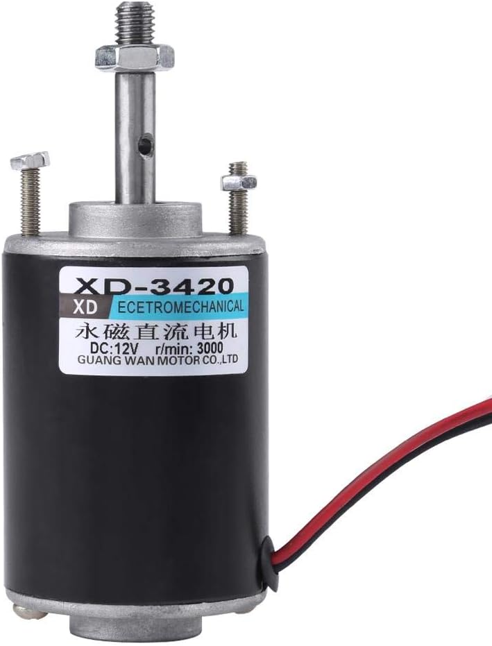 High Torque Permanent Magnet DC Motor, 12/24V 30W High Speed CW/CCW DC Motor For DIY Generator(12V, 3500RPM) - - 
