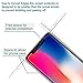 Screen Protector for iPhone X, 9H Premium Tempered Glass Film Cover for Apple
