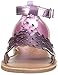 OshKosh B'Gosh Girls' Winnie Metallic Flower T-Strap Sandal, Purple, 8 M US Toddler