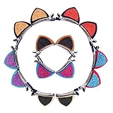 Mudder Cat Ear Hairpins Hair Barrettes Clips for Girl, 7 Pairs