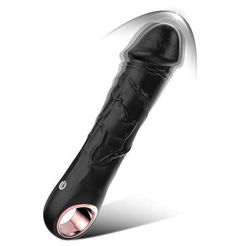G Spot Dildo Vibrator - BGGOOD Adult Female Sex Toys with 10 Vibrations, Realistic Silicone Dildos Finger Vibrators for Multiple Stimulation, Clitoris Stimulator for Solo and Couples Pleasure(Black)