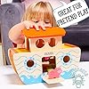 Jaques of London | Wooden Noahs Ark Toy Playset | Wooden Toys for 1 2 3 year Olds | Shape Sorter | Baby Toddler Toy