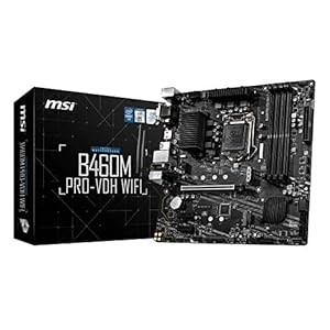 MSI B460M PRO-VDH WiFi  MATX Gaming Motherboard with Deepcool GAMMAXX L240T Blue LED Lighting AIO Cooler