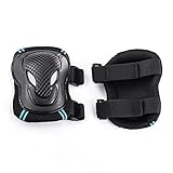 Tera Skateboard Roller Blading Elbow Knee Wrist Protective Safety Gear Pad Guard 6pcs Set Size M Color Blue