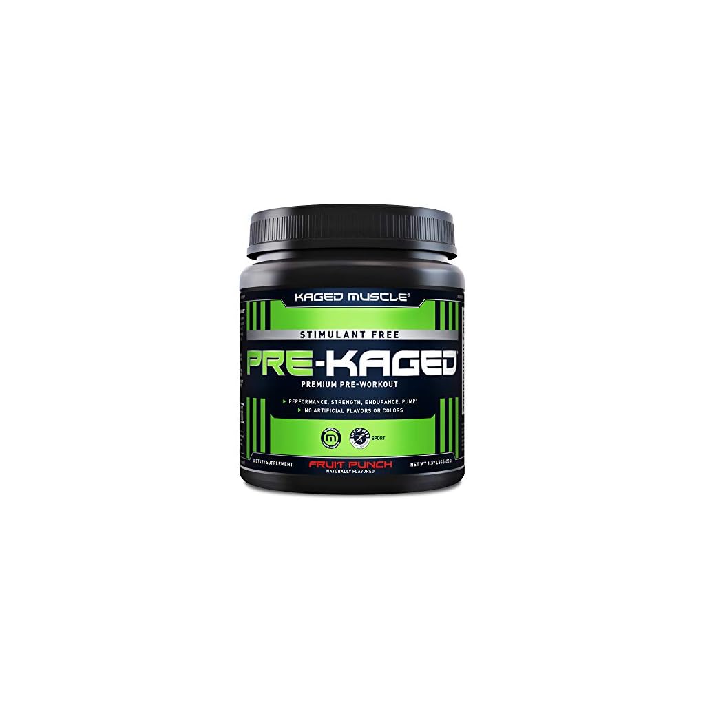 Stimulant Free Pre Workout Powder; KAGED MUSCLE Preworkout
