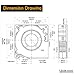 GDSTIME 120mm x 32mm 12V 3000rpm DC Centrifugal Fan Brushless Cooling Blower Fan