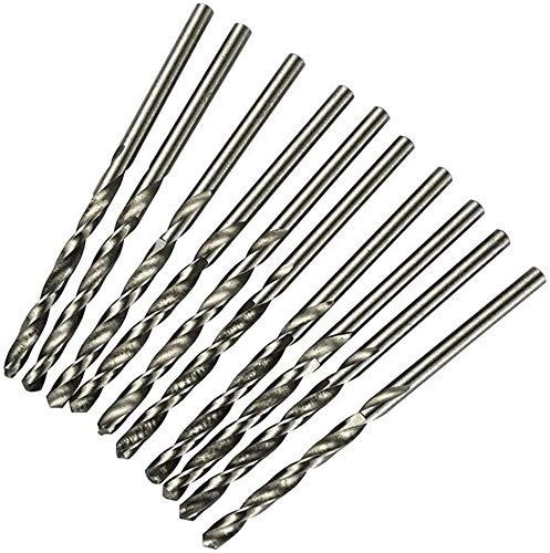 10 Pcs Metric Drill Bits Micro Wear Resistance Straight Shank Drilling Twist Bit 0.9mm