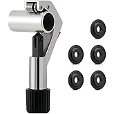 GOLDEAL Tube Cutter,Constant Swing Pipe Cutter Tool for Metal Pipe,1/4"-1-5/8" (6mm-42mm),with 5 Spare Cutting Blades & Debur