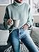 Saodimallsu Womens Turtleneck Oversized Sweaters Batwing Long Sleeve Pullover Loose Chunky Knit Jumper