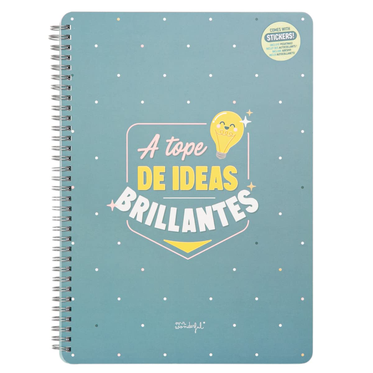 Mr. Wonderful Notebook – Bright Ideas, Multi-Coloured