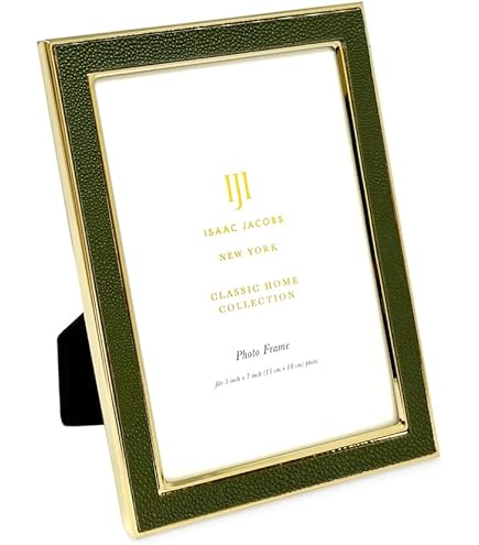 Amazon.com - Isaac Jacobs 5x7 Green Velvet Picture Frame with