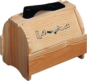 ALDAYA - Caja Limpia Calzado Madera Aldaya 30X25X20: Amazon.es: Bricolaje y herramientas