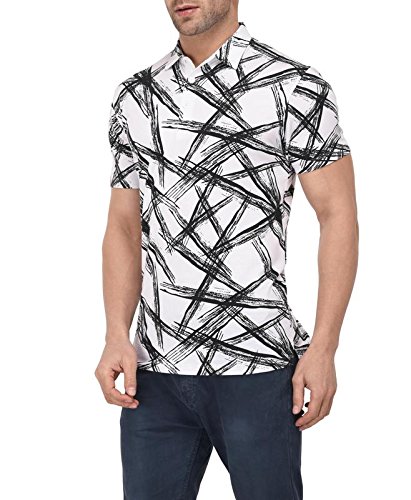 vivid bharti collar half sleeve white printed premium quality t-shirts