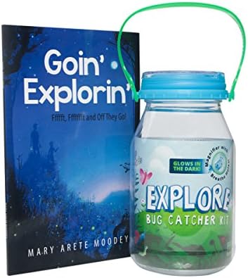 reCAP Mason Jars EXPLORE Bug Catcher Gift Set – Plastic Bug Catcher Container and Glow-In-The-Dark Magnifying Lid with Storybook Included, Made with Safe, BPA-Free, No-Break Materials