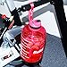 QuiFit Motivational Gallon Water Bottle - with Straw & Time Marker BPA Free Large Reusable Sport Water Jug with Handle for Fitness Outdoor Enthusiasts Leak-Proof(Hot pink,1 gallon)