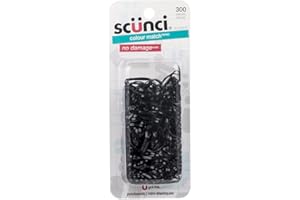 Scunci Value Pack 300-Pieces Black Polyband Hair Elastics (39703Wc), 1 Count