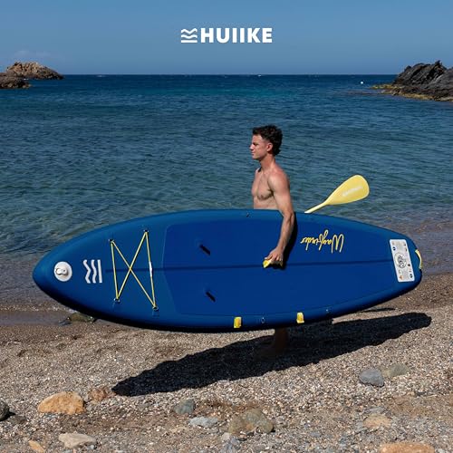 HUIIKE Tabla Paddle Surf Hinchable Touring con Accesorios Incluidos, Remo, Quilla, Leash, Inflador y Mochila. Stand Up Paddle Board Gran Estabilidad y Resistencia