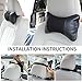 YIHO Car Seat Neck Pillow Embossed Crocodile Leatherette Support Head-Rest Cushion to Relief Cervical Shoulder Pain Issues for Driver & Passenger, Office or Recliner Chair