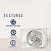 Lasko 2155A 16″ Electrically Reversible Window Fan-Features Storm Guard and 3 Intake and 3 Exhaust Speeds, 2155
