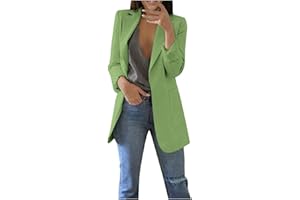 Women Blazers Fashion Casual Open Front Suit Jackets Fashion Work Office Jacket Solid Lapel Outerwear with Pockets
