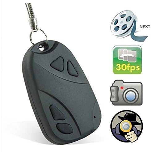 808 Keychain Camera Car Alarm Remote Recorder Dvr Real HD 1280 x 720p, Best Mini Tiny Hidden Key Fob Camera