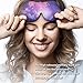 PrettyCare 3D Sleep Mask (New Design - Aurora Purple and Black) Eye Mask for Sleeping - Contoured Face Mask Silk - Blindfold with Ear Plugs,Travel Pouch - Best Night Eyeshade for Men Women Kids