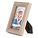 Icona Bay 4x6 Picture Frames 6 Pack (4 x 6, Weathered Oak Wood Finish), Picture Frame Set for Wall or Table Top, Cherished Memories Collection