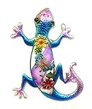 Bejeweled Display® Purple Gecko w/ Glass Wall Art Plaque &amp; Home Decor ()