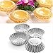 TXIN 20 Pack Egg Tart Aluminum Cupcake Cake Cookie Mold Pudding Mould Tin Baking Tool(L)