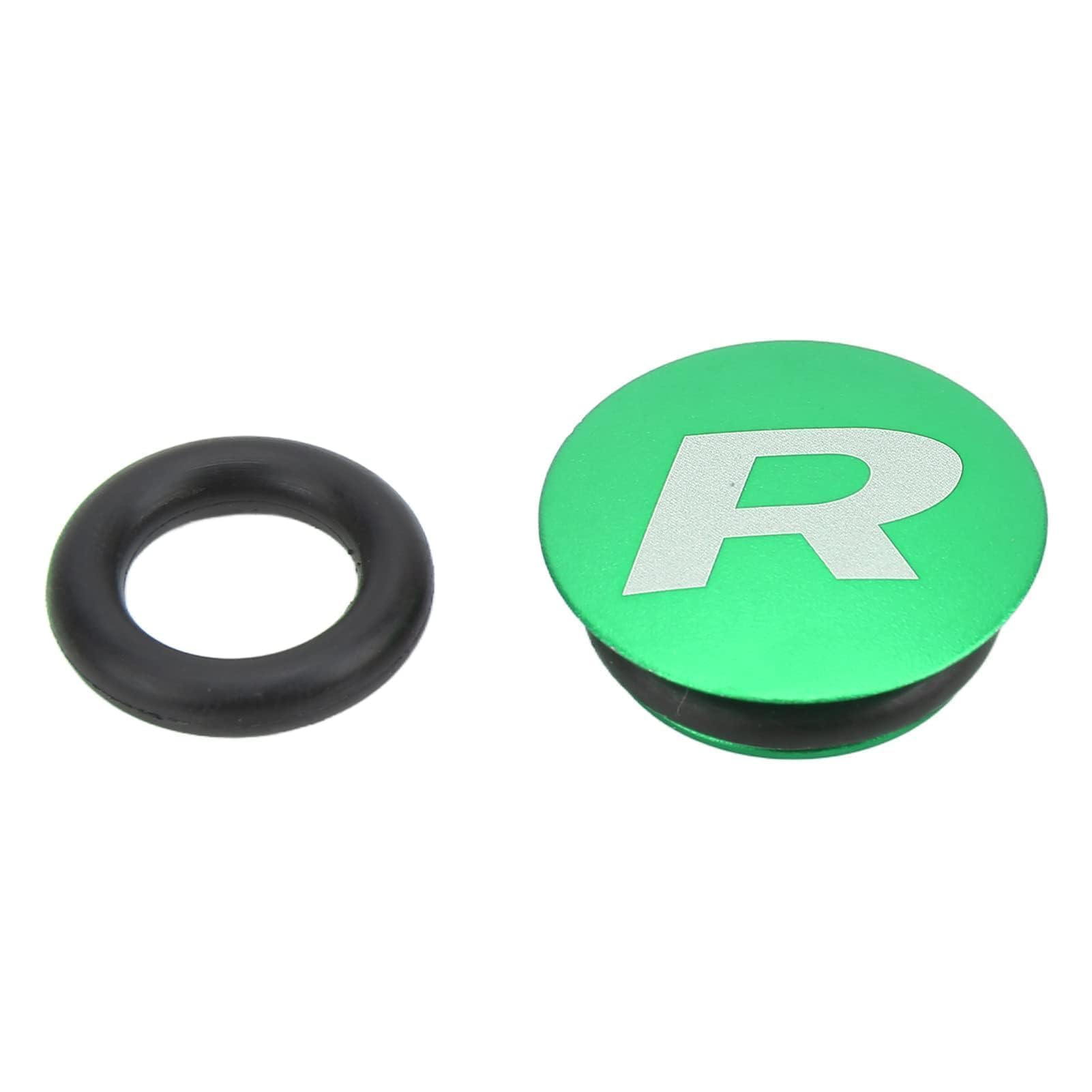 VBESTLIFE Bike Crank Dust Caps, Crankset Dust Cover - Aluminum Alloy Center Shaft Caps with Rubber Ring for Mountain Bike Road Bicycle(Green)