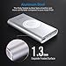 POWERADD Wireless Charger Power Bank, QiPower 10000mAh Aluminum Shell Qi Wireless Portable Charger with Type C Input & Output for X, 8, 8 Plus, Galaxy S9, S8 and More - Silver