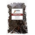 8oz Morita Chipotle Dried Whole Chile Peppers, Chili Seco Pods for Authentic Mexican Food, Heat-Sealed Resealable Bag by 1400s Spices