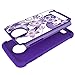 Moto Z2 Force Edition Case,Moto Z2 Force Case,Yiakeng Dual Layer Armor Hard Slim Hybrid Phone Cover Case for Motorola Moto Z2 Force Droid/Moto Z Force (2nd Generation) (Purple Flower)