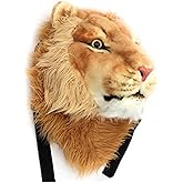 WYIKE Domineering 3D Animal Head Backpack - Bengal Tiger & Lion Head, Wall Mount (Large, Lion)