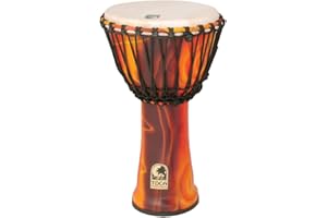 Toca SFDJ-10F Freestyle Rope Tuned 10-Inch Djembe - Fiesta Finish