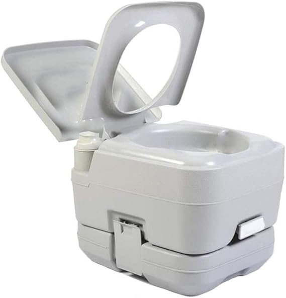 OCDAY Portable Camping Toilet, Caravan Motorhome Loo Caravan Flush Travel Indoor Outdoor Hiking