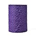Adeeing 6 Inch x 25 Yards Vintage Lace Roll Floral Lace Ribbon for Tutu Skirt Fabric Table Runner Chair Sash DIY Wedding Party Bridal Shower Decorations Gift Bow Craft Dark Purple