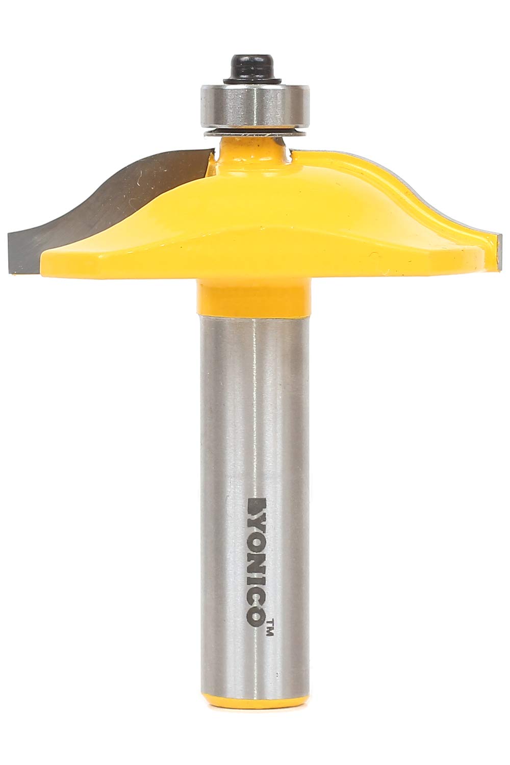 Yonico 12132 - Mini Raised Panel Router Bit, Ogee - Diameter: 2-1/4", Cutting Depth: 7/8" - 1/2" Shank