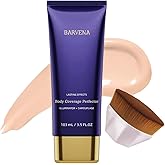 BARVENA Body Coverage Perfector – Waterproof Leg & Body Makeup - Tattoo Cover Up Makeup - 3.5 fl.oz (Natural Radiance) (03WARM RADIANCE)